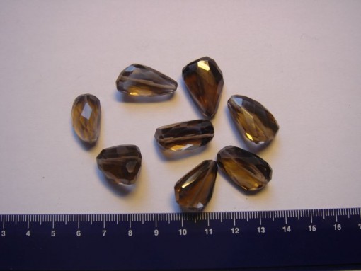 Smoky quartz bead