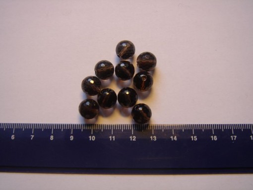 Smoky quartz bead